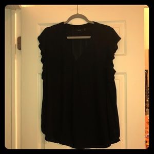 Apt 9 Black Cap Sleeve Blouse - 1X